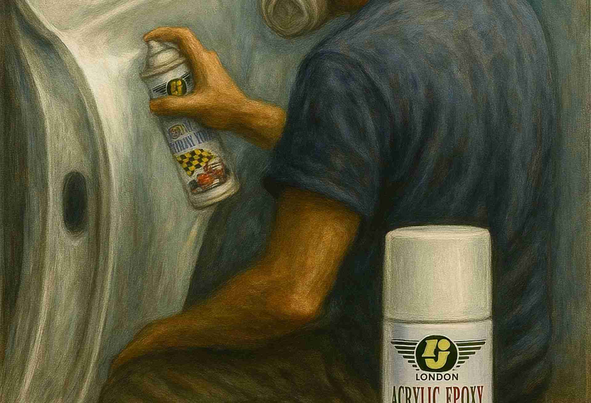 Kegunaan Acrylic Epoxy Spray Paint RJ London